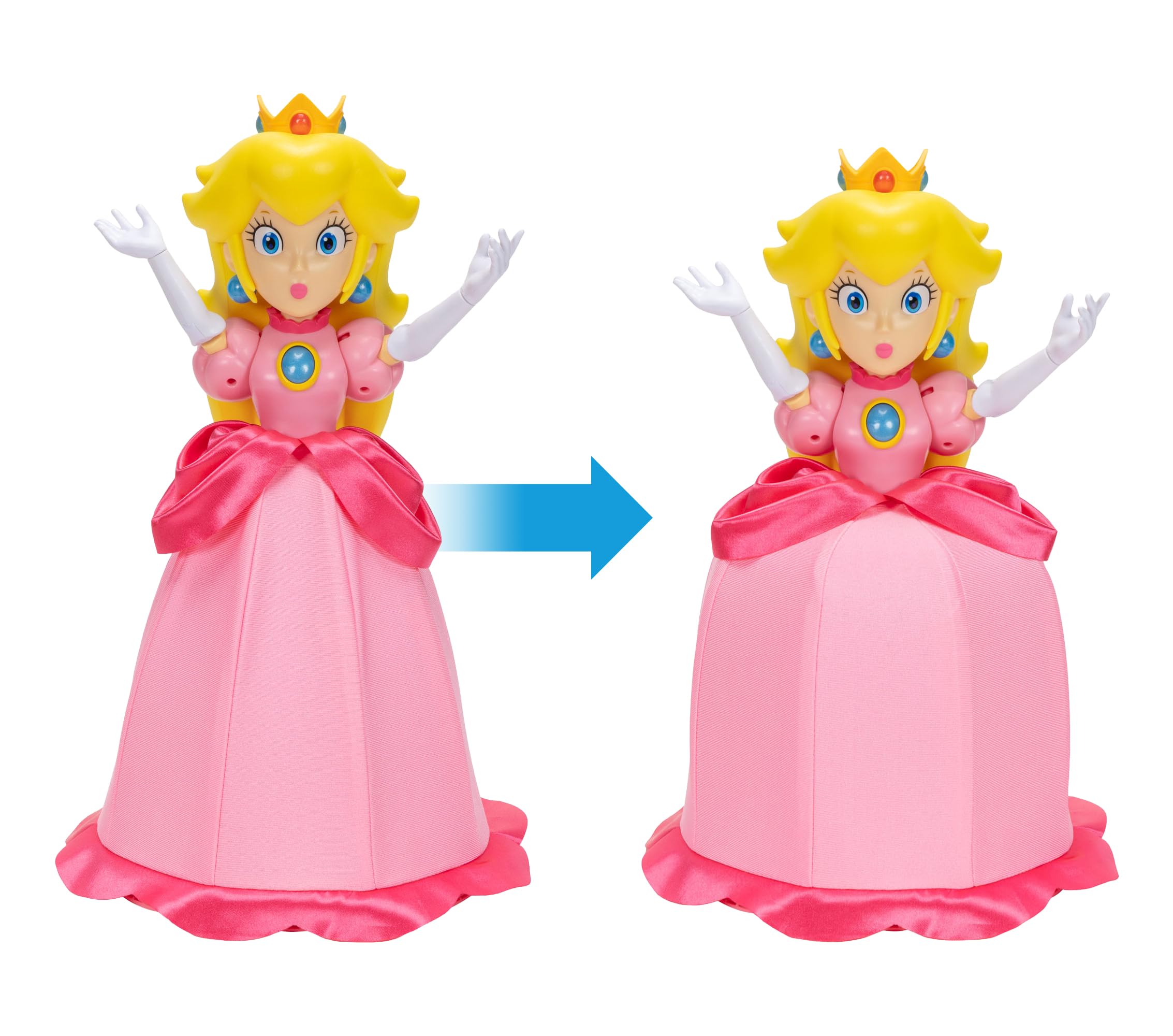 Super Mario Bros Princess Peach Articulated Doll of Jakks Pacific